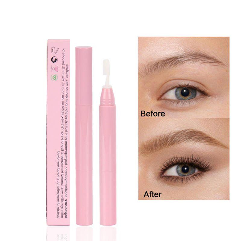 Double Heads Eyebrow Gel Pen White Eye Brows Pen Eyebrow Gel Vízálló vegán formázó szemöldökszappan ecsettel