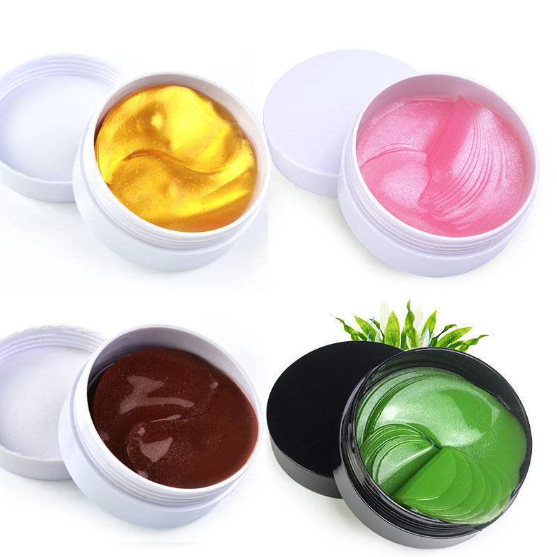 24K Gold szem alatti foltok szemmaszk öregedésgátló kollagén hialuronsavas szem alatti maszk sötét karikák eltávolítása