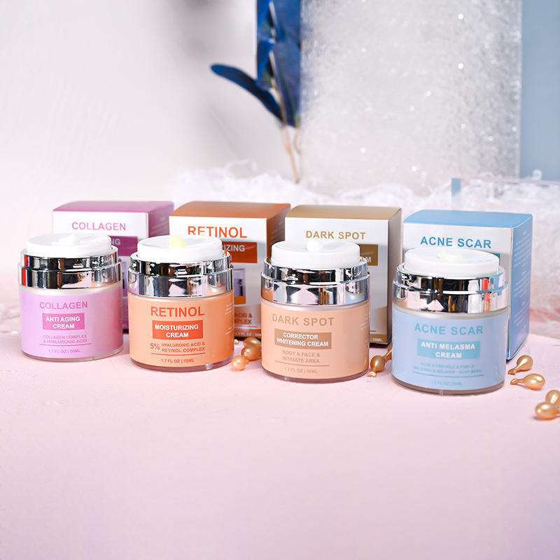 New Trend Skin Anti Aging Facial Lotion Sötét foltokat eltávolító hidratáló szerves fehérítő arckrém