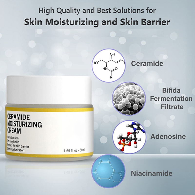 Ceramid krém hidratál és hidratál, javítja a bőr állapotát és megelőzi a bőr kiszáradását és repedezését 50g